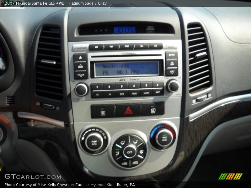 Platinum Sage / Gray 2007 Hyundai Santa Fe GLS 4WD