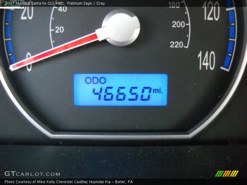 Platinum Sage / Gray 2007 Hyundai Santa Fe GLS 4WD