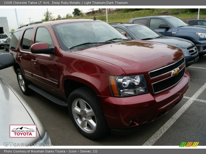 Deep Ruby Metallic / Light Titanium/Dark Titanium 2008 Chevrolet Tahoe LT 4x4