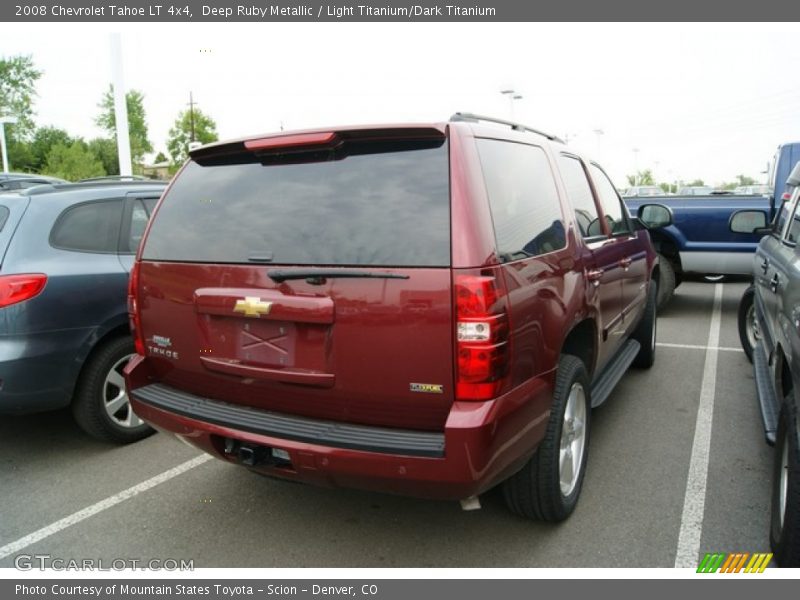 Deep Ruby Metallic / Light Titanium/Dark Titanium 2008 Chevrolet Tahoe LT 4x4