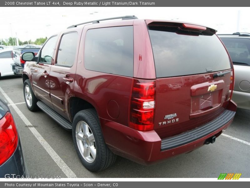 Deep Ruby Metallic / Light Titanium/Dark Titanium 2008 Chevrolet Tahoe LT 4x4