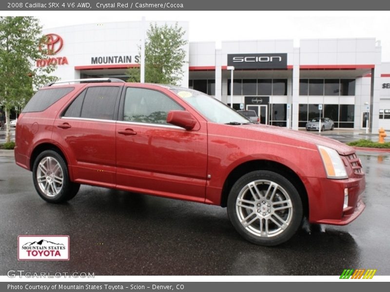 Crystal Red / Cashmere/Cocoa 2008 Cadillac SRX 4 V6 AWD