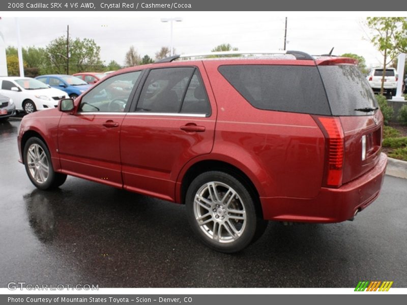 Crystal Red / Cashmere/Cocoa 2008 Cadillac SRX 4 V6 AWD