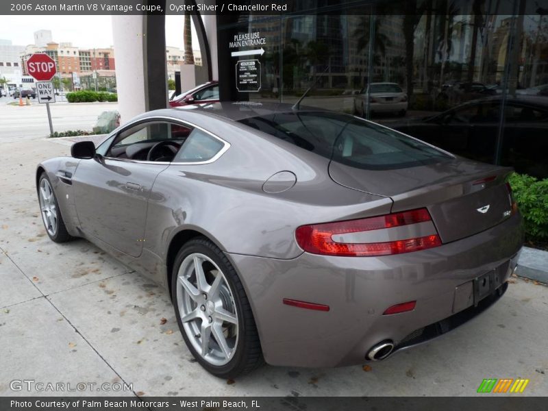 Oyster Silver / Chancellor Red 2006 Aston Martin V8 Vantage Coupe