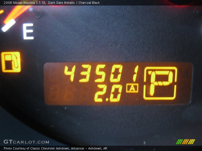 Dark Slate Metallic / Charcoal Black 2008 Nissan Maxima 3.5 SE