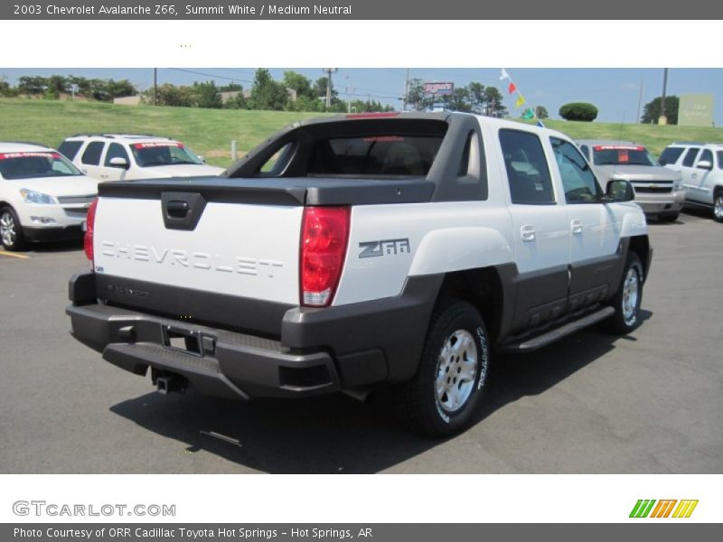 Summit White / Medium Neutral 2003 Chevrolet Avalanche Z66