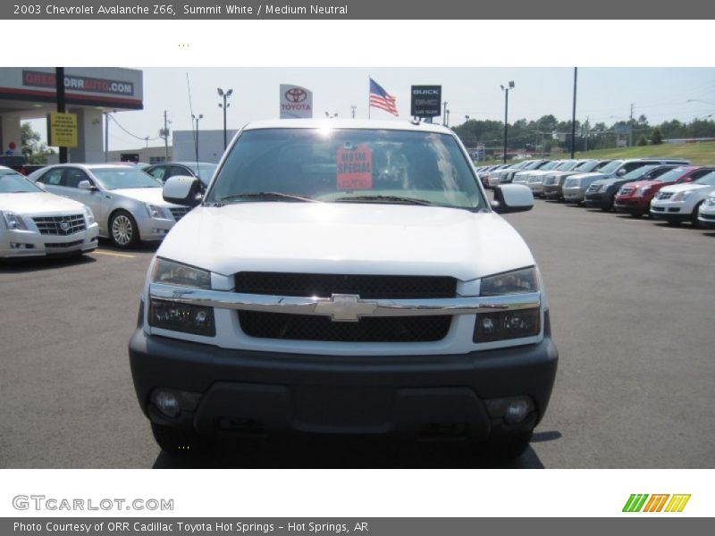 Summit White / Medium Neutral 2003 Chevrolet Avalanche Z66