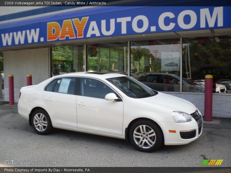 Candy White / Anthracite 2009 Volkswagen Jetta TDI Sedan
