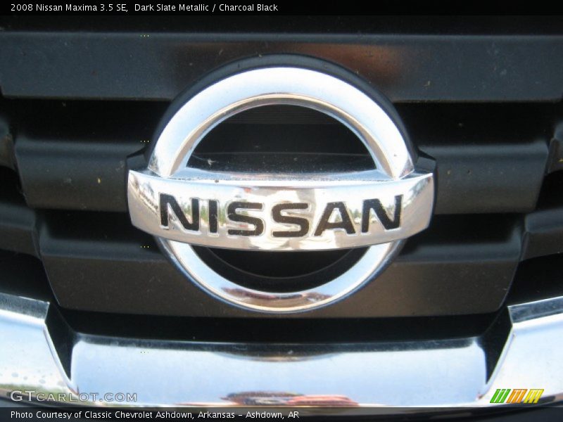 Dark Slate Metallic / Charcoal Black 2008 Nissan Maxima 3.5 SE