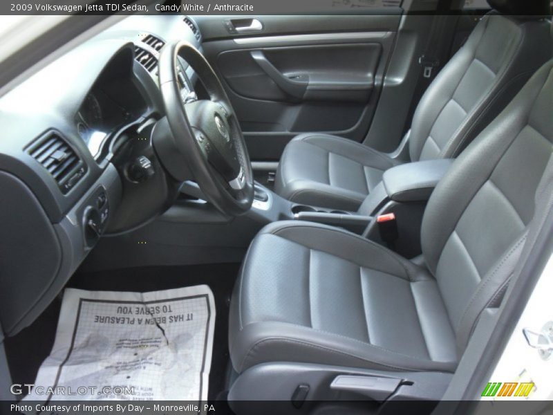  2009 Jetta TDI Sedan Anthracite Interior