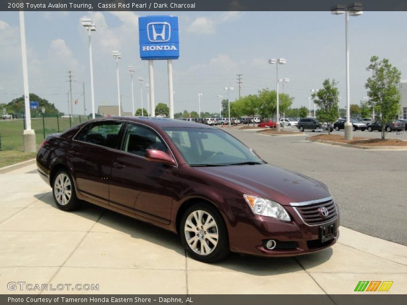 Cassis Red Pearl / Dark Charcoal 2008 Toyota Avalon Touring