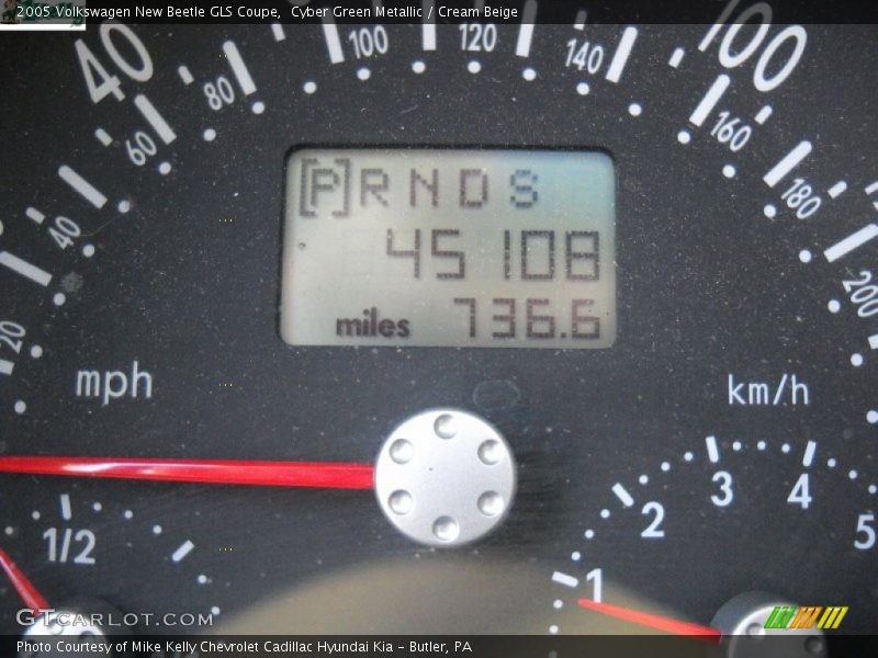 Cyber Green Metallic / Cream Beige 2005 Volkswagen New Beetle GLS Coupe