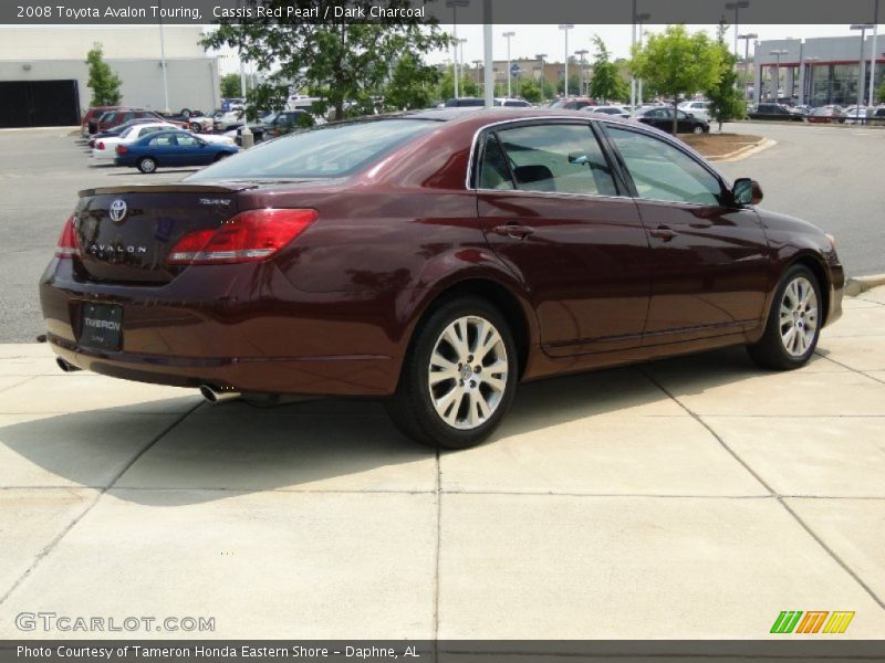Cassis Red Pearl / Dark Charcoal 2008 Toyota Avalon Touring