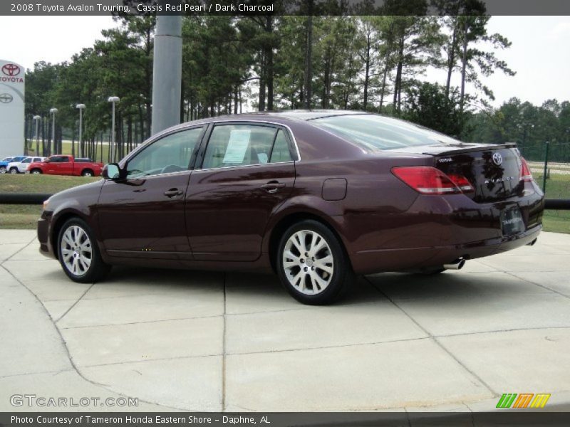Cassis Red Pearl / Dark Charcoal 2008 Toyota Avalon Touring