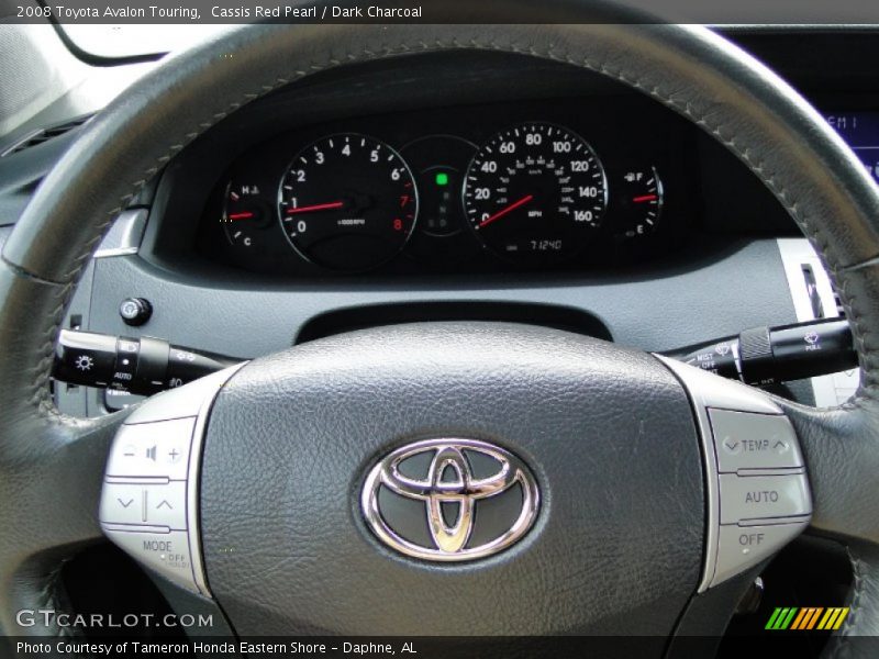 Cassis Red Pearl / Dark Charcoal 2008 Toyota Avalon Touring