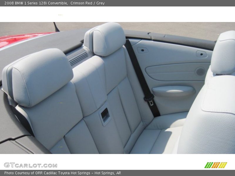 Crimson Red / Grey 2008 BMW 1 Series 128i Convertible