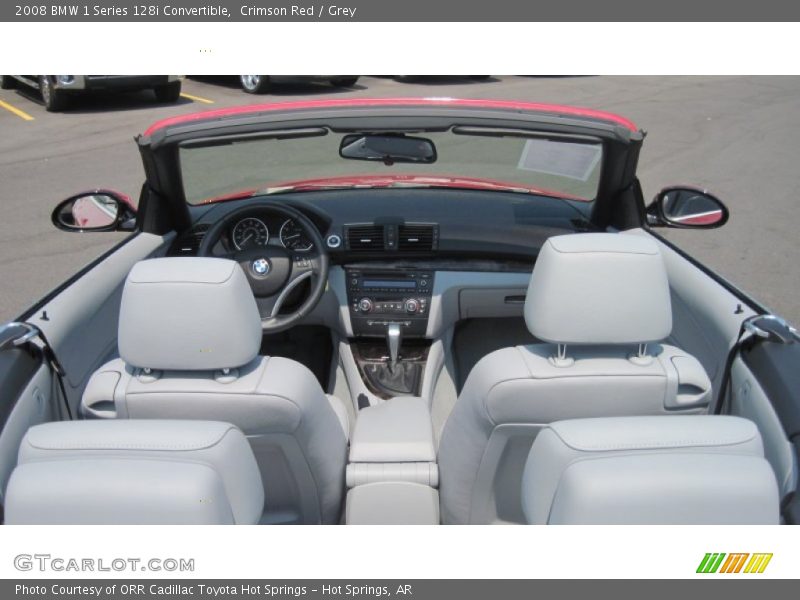 Crimson Red / Grey 2008 BMW 1 Series 128i Convertible