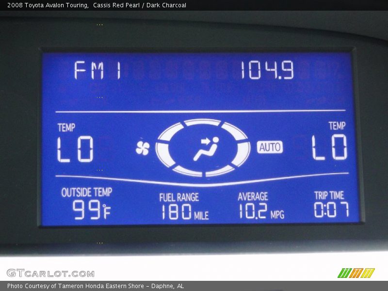 Cassis Red Pearl / Dark Charcoal 2008 Toyota Avalon Touring