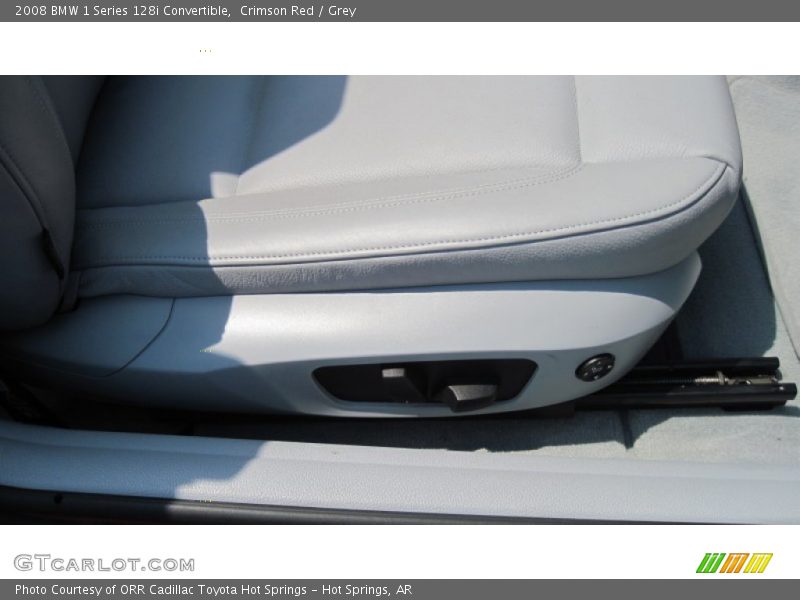 Crimson Red / Grey 2008 BMW 1 Series 128i Convertible