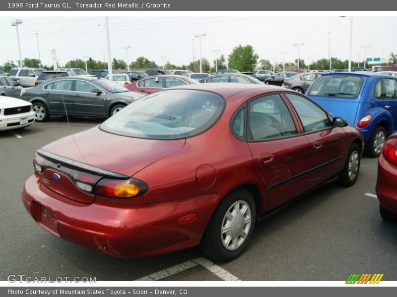 Toreador Red Metallic / Graphite 1996 Ford Taurus GL