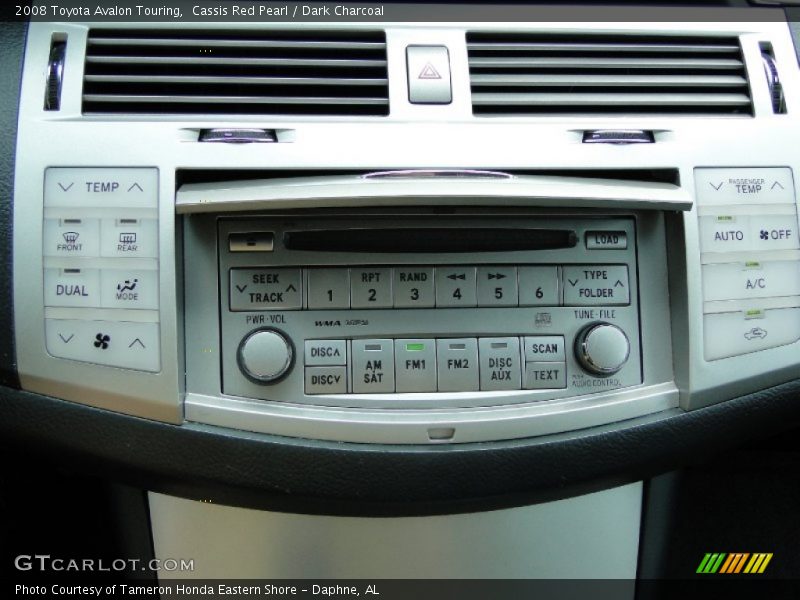 Cassis Red Pearl / Dark Charcoal 2008 Toyota Avalon Touring