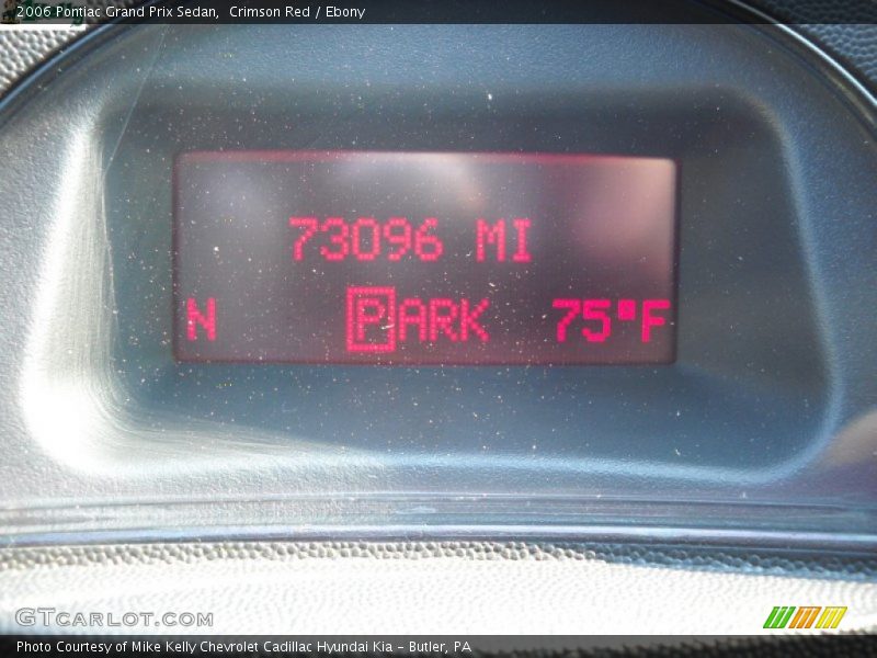 Crimson Red / Ebony 2006 Pontiac Grand Prix Sedan