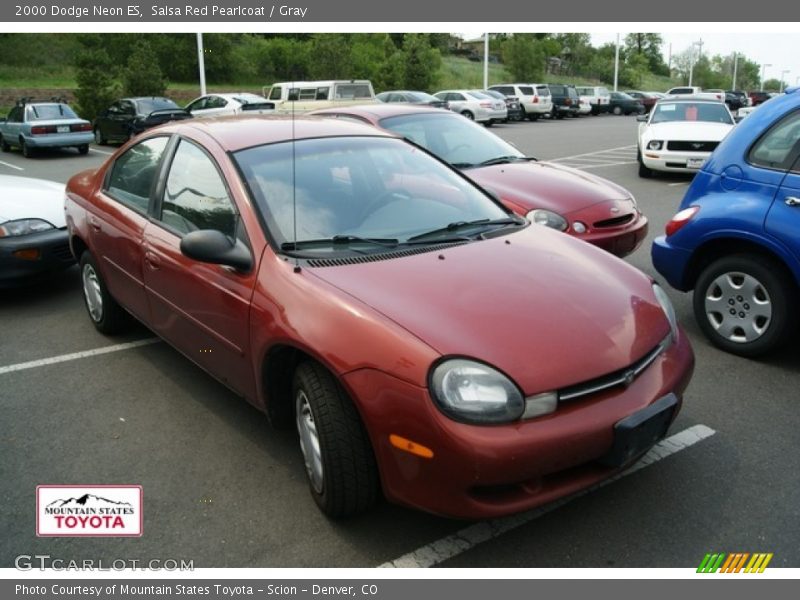 Salsa Red Pearlcoat / Gray 2000 Dodge Neon ES