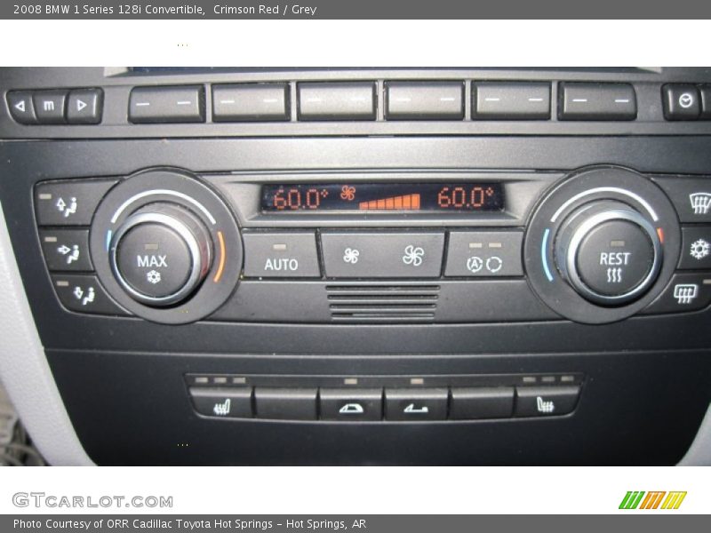 Crimson Red / Grey 2008 BMW 1 Series 128i Convertible