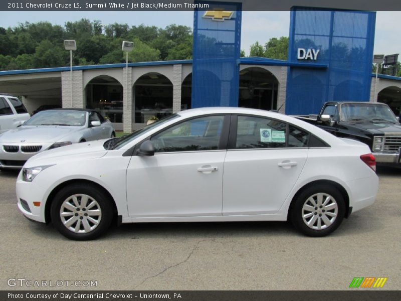 Summit White / Jet Black/Medium Titanium 2011 Chevrolet Cruze LS