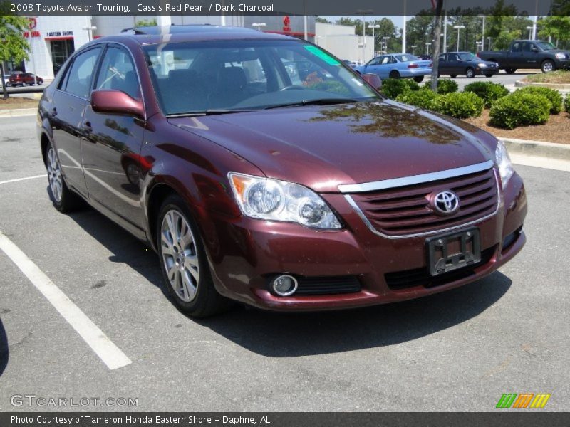 Cassis Red Pearl / Dark Charcoal 2008 Toyota Avalon Touring