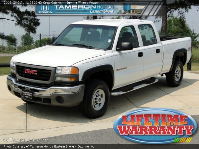 Summit White / Pewter 2005 GMC Sierra 2500HD Crew Cab 4x4