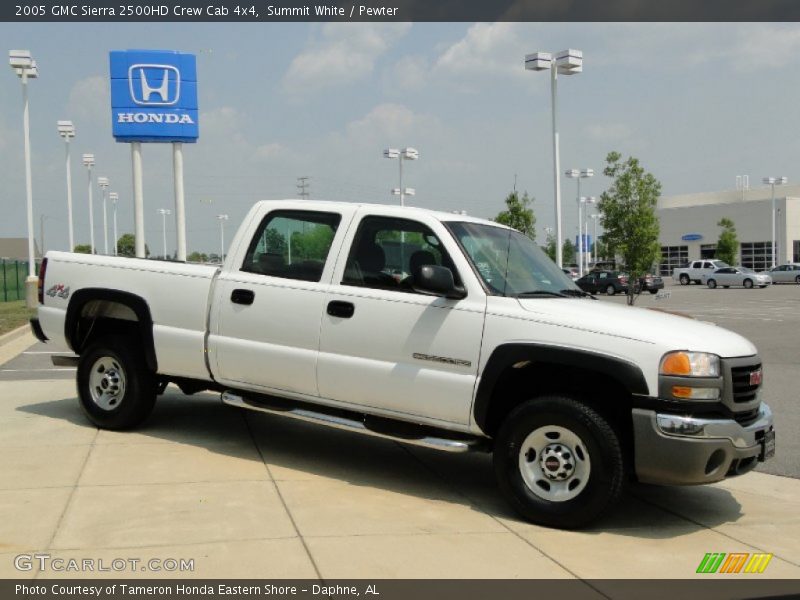 Summit White / Pewter 2005 GMC Sierra 2500HD Crew Cab 4x4