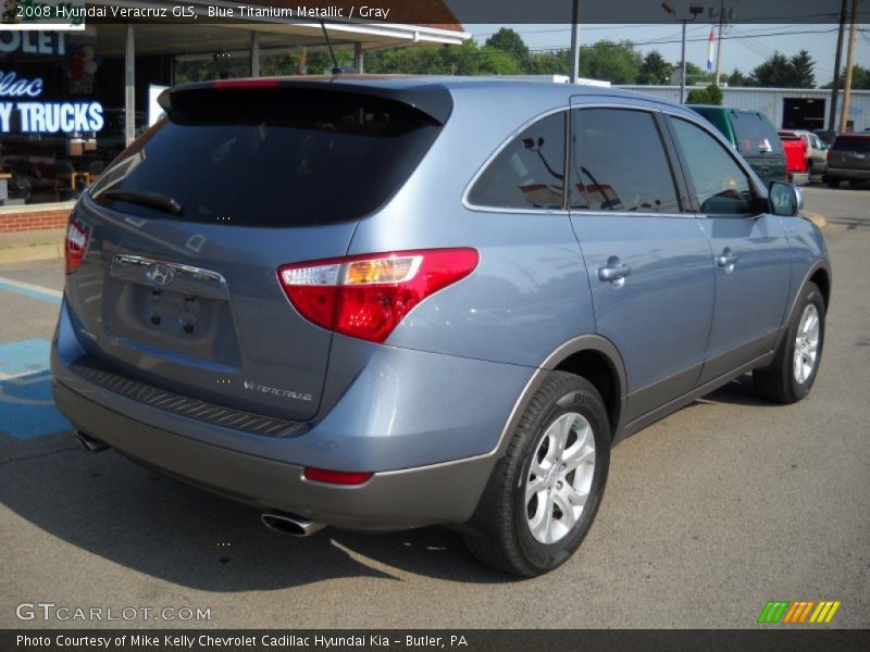 Blue Titanium Metallic / Gray 2008 Hyundai Veracruz GLS