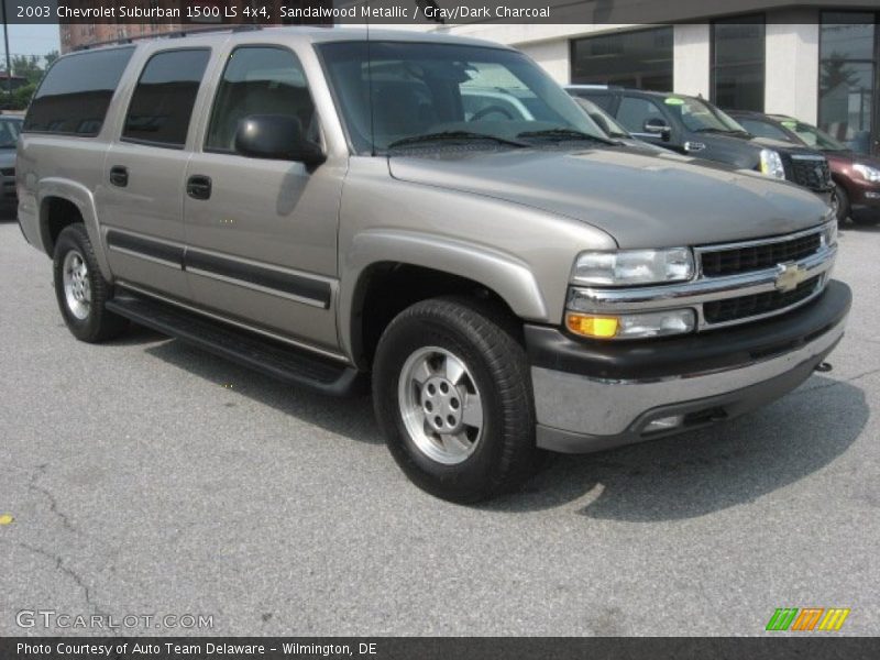 Sandalwood Metallic / Gray/Dark Charcoal 2003 Chevrolet Suburban 1500 LS 4x4