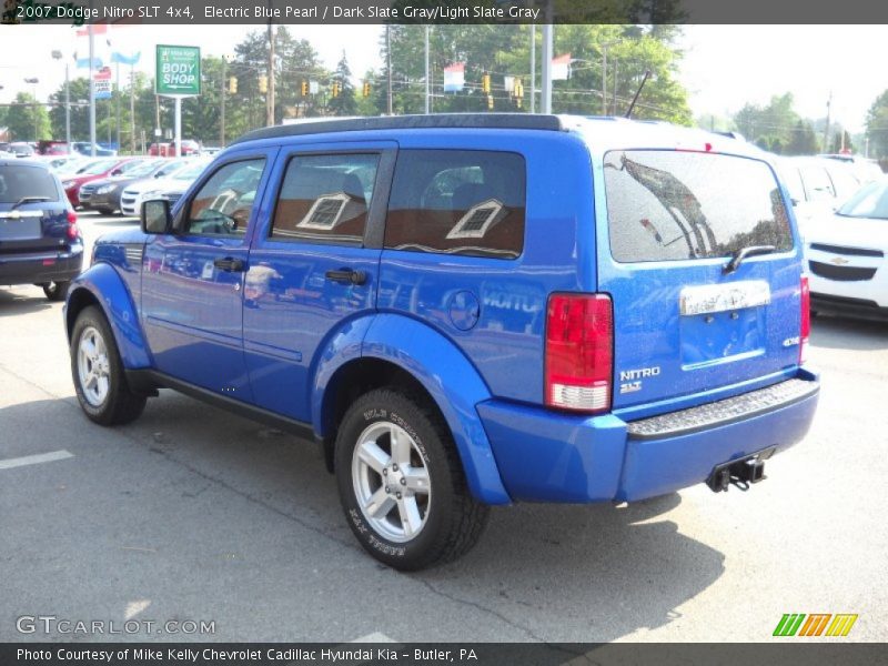 Electric Blue Pearl / Dark Slate Gray/Light Slate Gray 2007 Dodge Nitro SLT 4x4