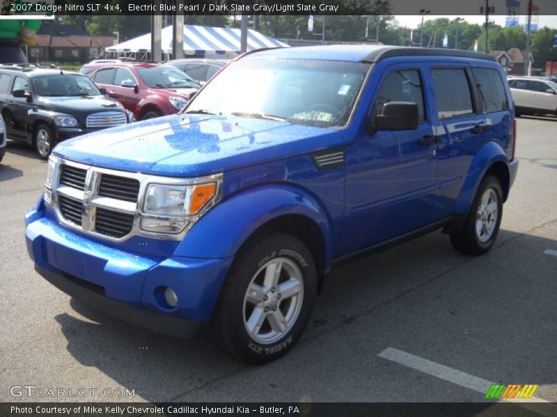 Electric Blue Pearl / Dark Slate Gray/Light Slate Gray 2007 Dodge Nitro SLT 4x4