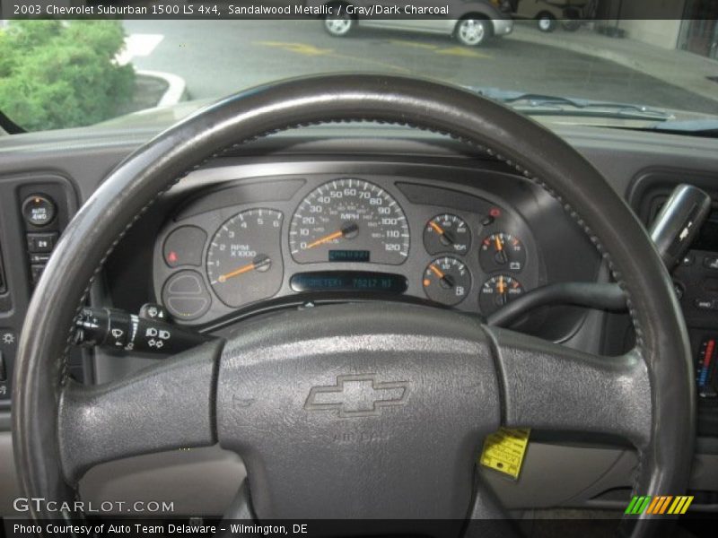 Sandalwood Metallic / Gray/Dark Charcoal 2003 Chevrolet Suburban 1500 LS 4x4
