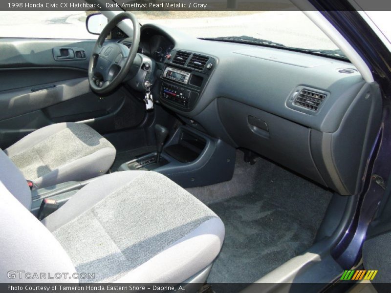  1998 Civic CX Hatchback Gray Interior