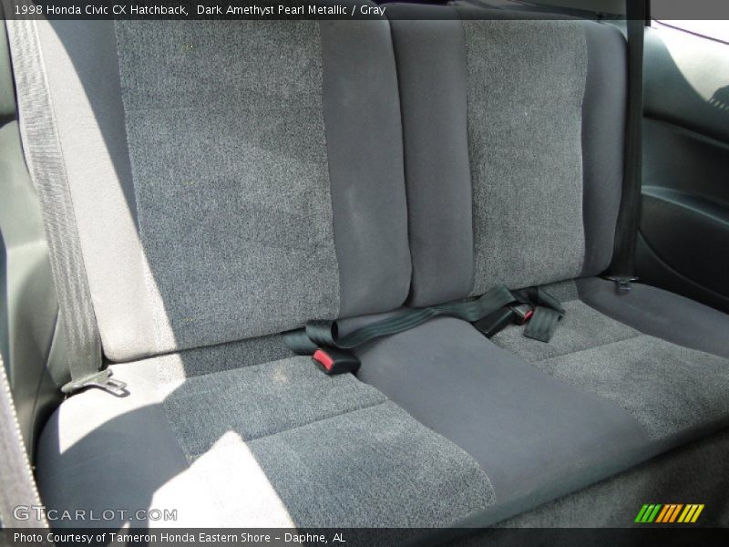 Dark Amethyst Pearl Metallic / Gray 1998 Honda Civic CX Hatchback