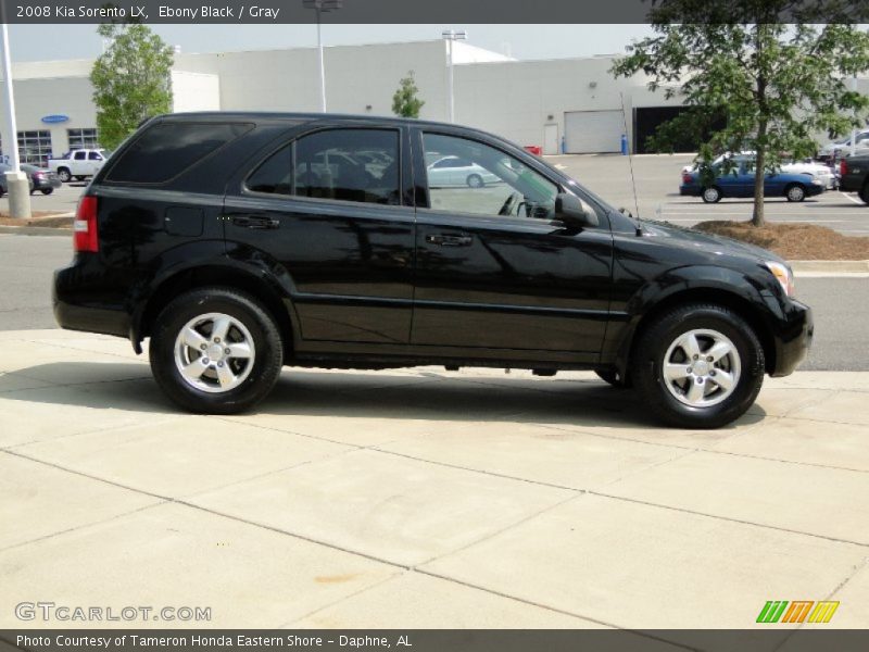 Ebony Black / Gray 2008 Kia Sorento LX