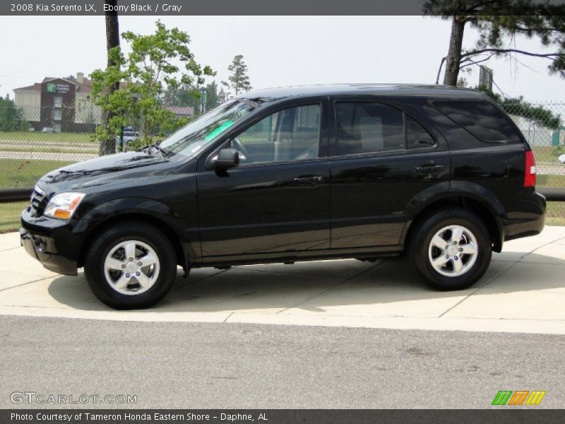 Ebony Black / Gray 2008 Kia Sorento LX