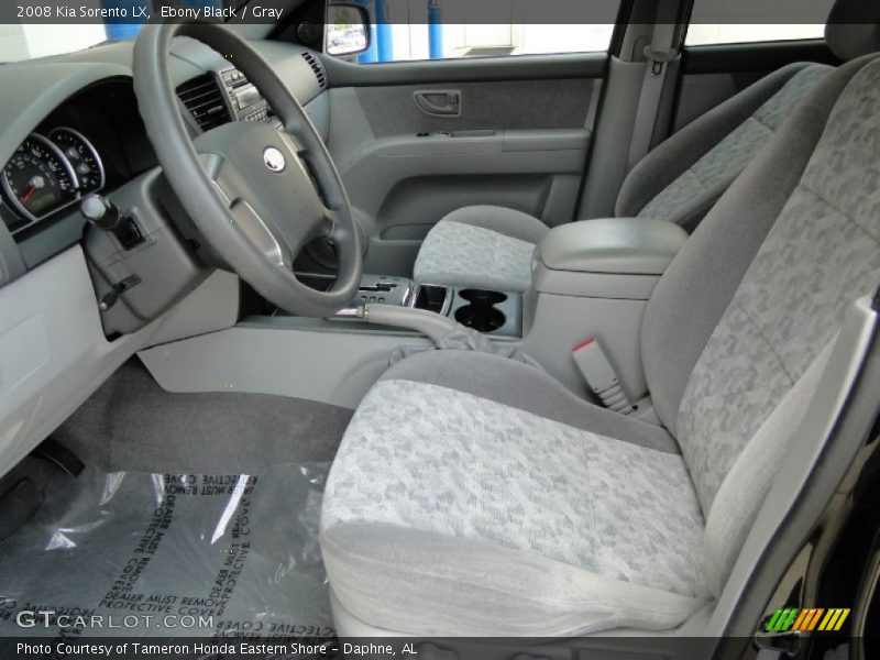 Ebony Black / Gray 2008 Kia Sorento LX