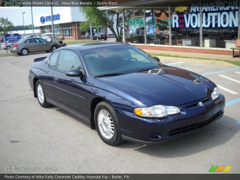Navy Blue Metallic / Ebony Black 2001 Chevrolet Monte Carlo LS