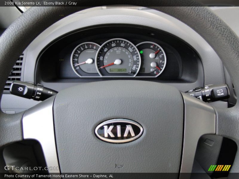 Ebony Black / Gray 2008 Kia Sorento LX