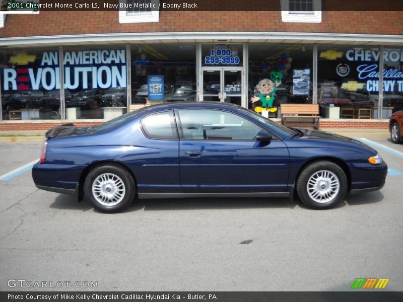 Navy Blue Metallic / Ebony Black 2001 Chevrolet Monte Carlo LS