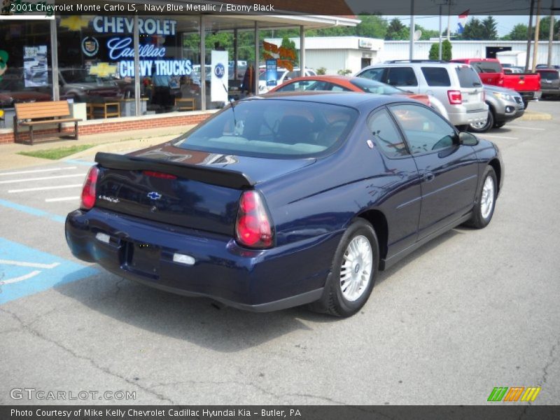 Navy Blue Metallic / Ebony Black 2001 Chevrolet Monte Carlo LS