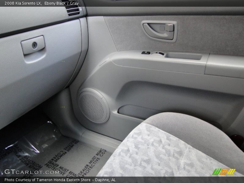 Ebony Black / Gray 2008 Kia Sorento LX