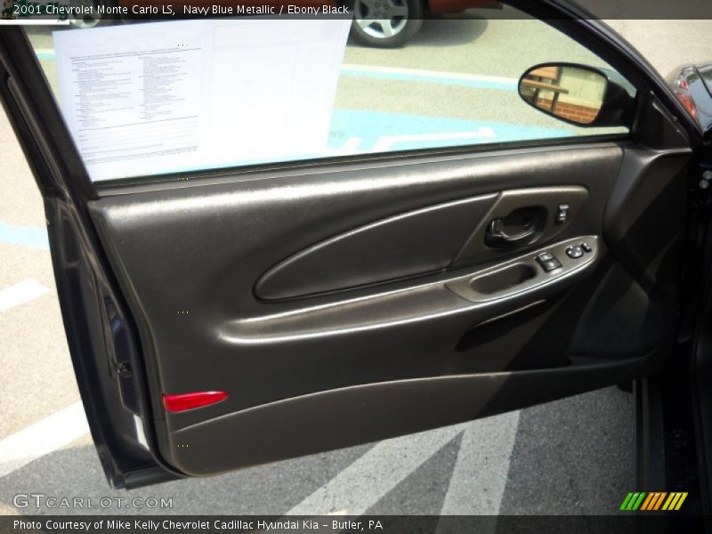 Navy Blue Metallic / Ebony Black 2001 Chevrolet Monte Carlo LS