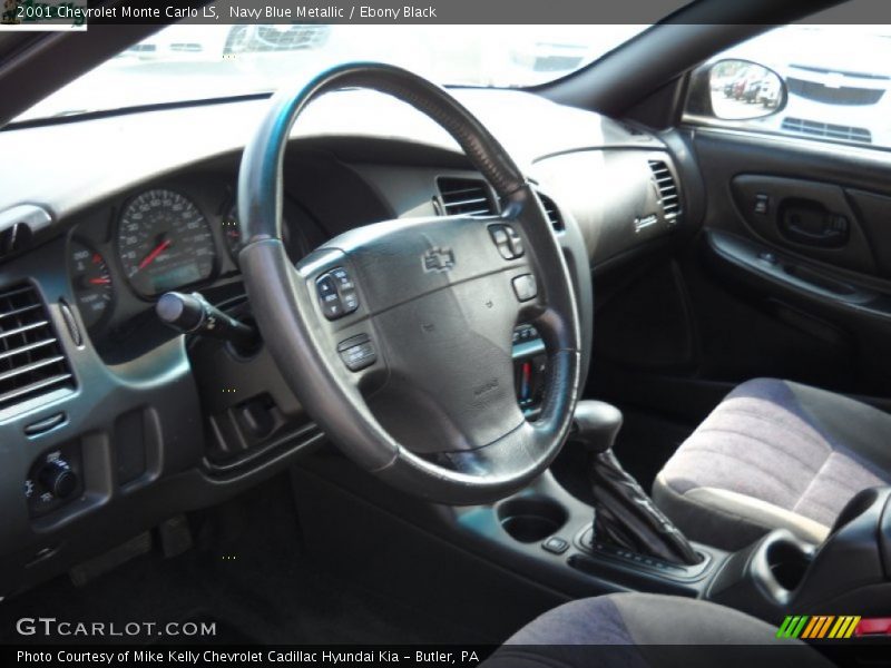 Navy Blue Metallic / Ebony Black 2001 Chevrolet Monte Carlo LS