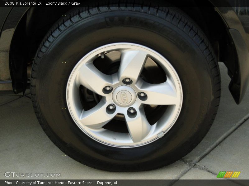 Ebony Black / Gray 2008 Kia Sorento LX
